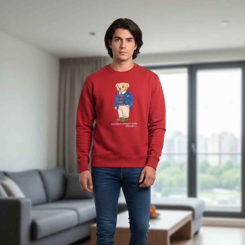 New Polo by Ralph Lauren Red Holiday Sweatshirt size XL